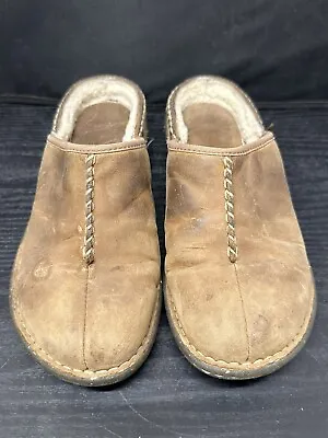 UGG Australia Women's Size 7 US Tan Kohala 5135 Leather Sheepskin Slip On Clog • $9.99