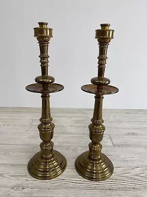 Vintage Set Of  2 Maitland Smith Bronze /Brass Candle Sticks Holders  21’ T /ro • $350