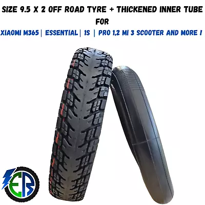 Xiaomi Off Road  9.5  Tyre + Thick Inner Tube For  M365 1S Pro 1 2 New UK • £7.45