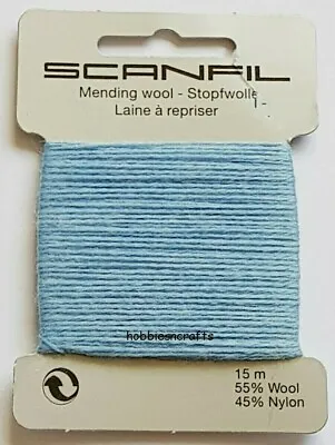 SAXE Scanfil Thread For Darning & Mending - 55% Wool 45% Nylon 15 Metres • £2.05