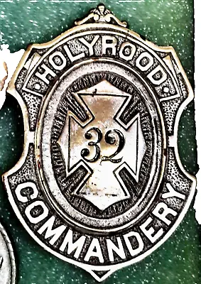 Vintage HolyRood Commandery No. 32 Of The Knights Templar Belt Buckle • $24.95
