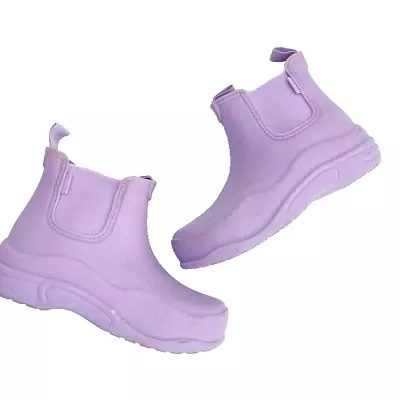 Zara Girls Purple Waterproof Rain Boots Size 33 US 2 • $13.99