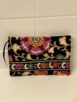 VERA BRADLEY SUZANI QUILTED MULTICOLOR FLORAL BOOK/JOURNAL/PLANNER COVER 4”x7” • $13