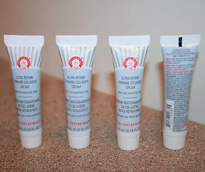 4x First Aid Beauty Ultra Repair Firming Collagen Cream 0.34 Oz Travel Size 1.36 • $18.99