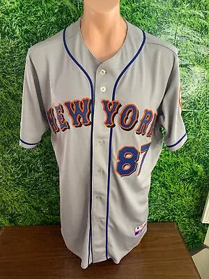 2009 MLB New York Mets Baseball #87 Guy Conti Game Worn Jersey Majestic Size 46 • $125