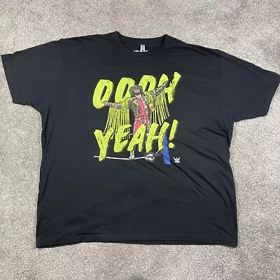 Macho Man Randy Savage T Shirt 3XL Oooh Yeah WWE WWF Black Short Sleeve • $14.99