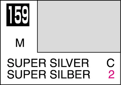 Mr. Hobby Mr. Colour - 159 - Super Silver 10ml Acrylic Model Paint • £1.99