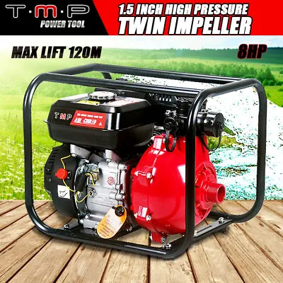 Tmp 1.5inch Twin Impeller 8HP Petrol High Flow Water Transfer Pump Irrigation  • $279