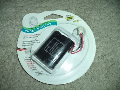  Cordless Phone Nimh 3.6V 600mAh Battery 86401 Bell South Sw Olympia Phonemate • $8.99