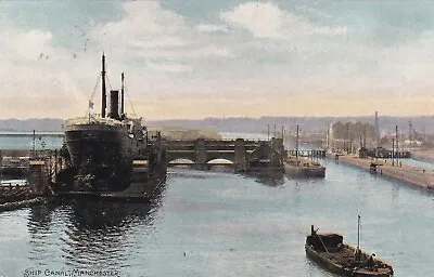 Manchester Ship Canal - Vintage Postcard • £2.75