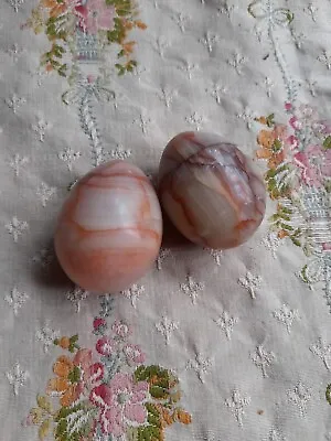 Alabaster Eggs Natural Polished Stone Gem Stone Type 2 • £7.95