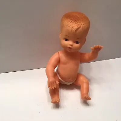 Vintage Plastic Baby Doll Jointed Moveable Arms & Legs Hong Kong 7” • $9.25