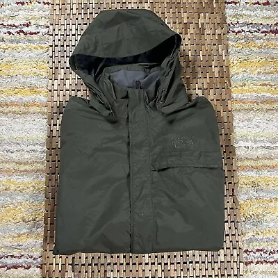 Mountain Hardwear DryQ Hoodie Shell Jacket Forest Green Men’s Size Large L • $84.95