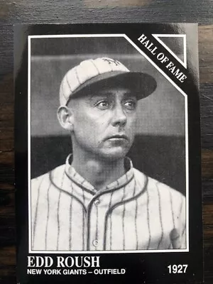 Edd Roush New York Giants Baseball Hall Of Fame 1927 Conlon Collection (1991) • $0.01