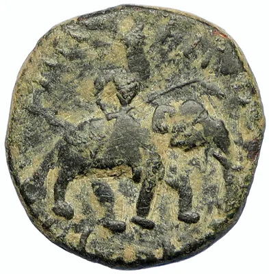HUVISHKA Of Kushan Empire Of INDIA Ancient ANTIQUE Old Greek Coin MITHRA I98542 • $1123.65
