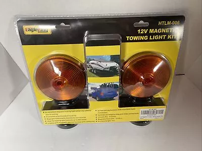 Eagle King 12V Magnetic Towing Light Kit Red Brake & Amber Flashers • $15