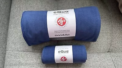 Manduka Yoga Mat And Hand Towel Sweat Activated Grip Equa Moon  72 X 26.5 Inch • $30