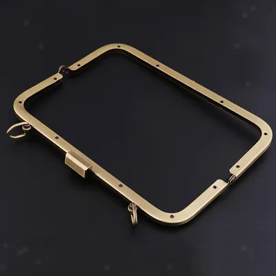 21cm Vintage Metal Frame Kiss Clasp Lock For Sewing Handbag Purse Bag Bronze • £7.40