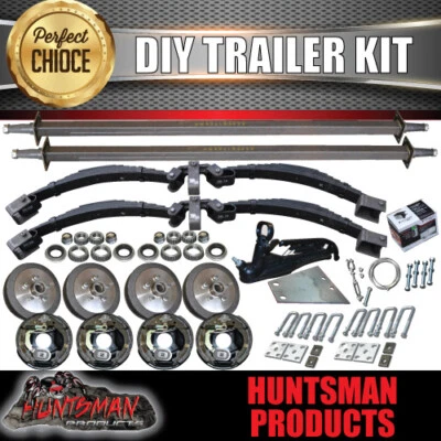 $1911 • Buy DIY 3200Kg Tandem Trailer Caravan Kit. 10  Electric Brakes. Engineered Axles