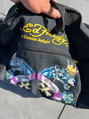Ed Hardy By Christian Audigier Duffel Bag Carrying Travel Carry On Case Tattoo • $39.99