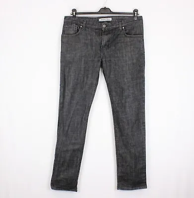 J. LINDEBERG DENIM Men's Jeans Size W36 L32 Slim Fit Straight Grey Stretch K4734 • $25.20