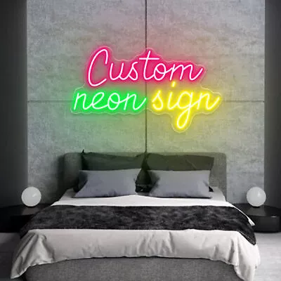 Custom Neon Sign Custom Your Own Neon Sign LED Home Art Wall Wedding Party Decor • $11.68