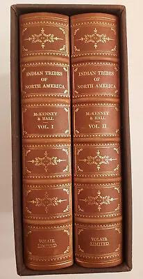 First Edition Leather Indian Tribes Of North America Vol 1 &2  Volair Ltd 1978 • $250