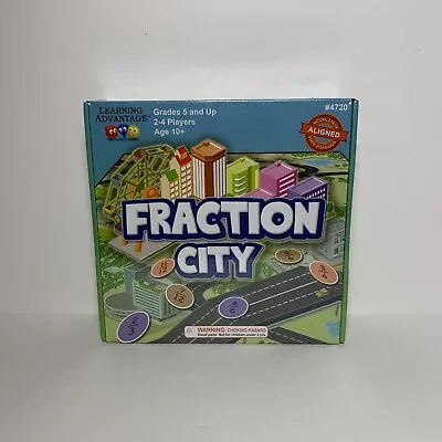 Learning Advantage FRACTION CITY Educational Math Game Ages 10+ Grades 5 & Up • $29.95