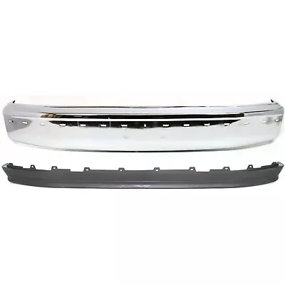 Front Bumper Kit For 1992-1996 Ford F-150 Bronco F-250 Chrome Steel With Valance • $376.34