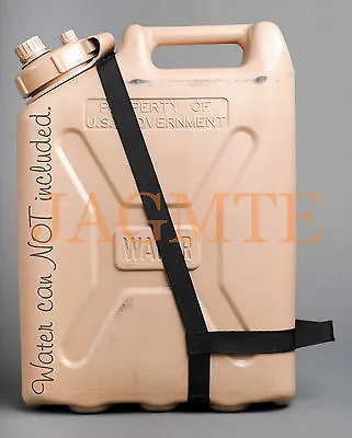 Easy-Pour Dual-Handle WATER Black Strap-fits Scepter MWC Military WATER Can • $21.95