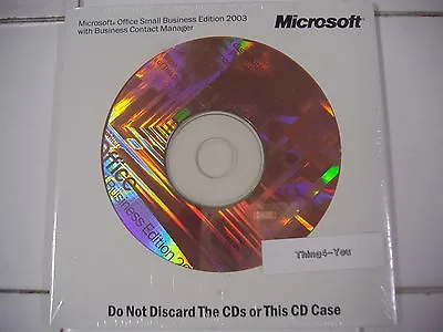 Microsoft Office 2003 SBE With Word/Excel/Outlook/Powerpoint/Publisher =SEALED= • $49.95