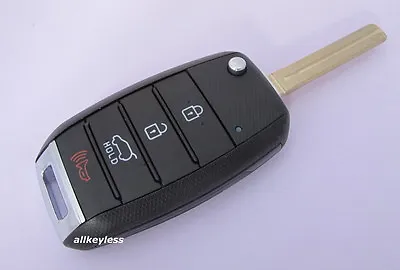 OEM 2016-21 KIA SPORTAGE Flip Keyless Remote Fob TQ8-RKE-4F27 + UNCUT KEY BLADE • $24.99