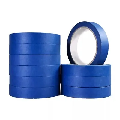 Blue Masking Tape Decorating Craft Tape High Tack Easy To Tear 24mm X 50m • £64.39