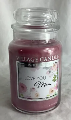 New Village Candle Limited Edition Love You Mom Pink Candle Mother's Day Candle • $18.99