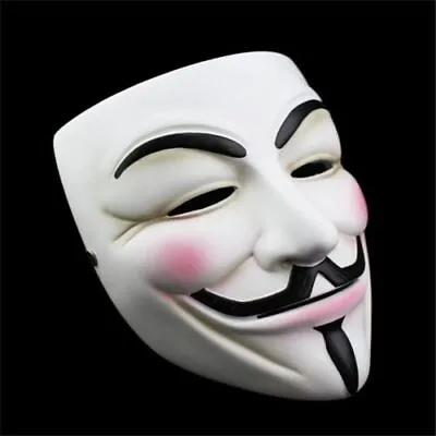 $14.99 • Buy Halloween V For Vendetta Mask Guy Fawkes Anonymous Hacker Unisex Cosplay Costume