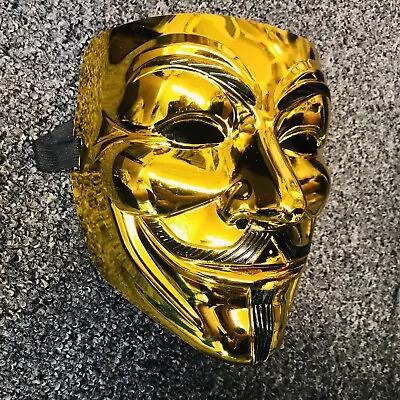 $12.99 • Buy VIP Gold Version V For Vendetta Mask/Anonymous/Guy Fawkes Mask Mask Golden