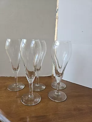 Beer Champagne Parfait  Clear Bulbous Glasses Set Of 5  • $37.37