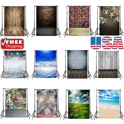 5X7FT Retro Modern Vinyl Photography Backdrop Photo Stand Muslin Background Prop • $18.81