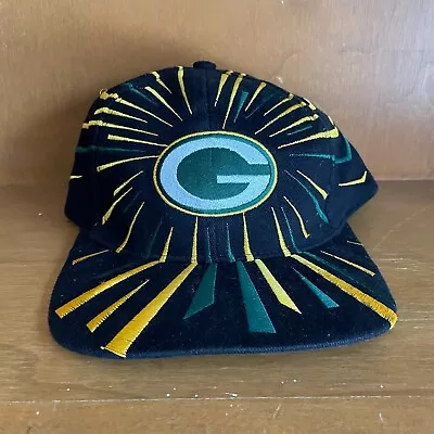 Vintage Packers Embroidered Hat - NFL Game Day - RARE Vintage 80s 90s - Black • $27.95