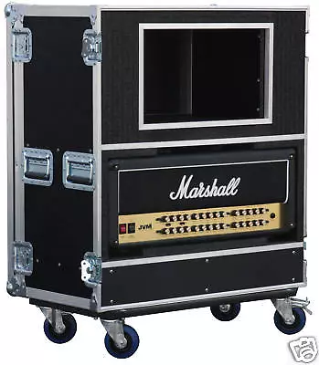 ATA CASE Marshall JCM 800 2210 With 12 Space Rack And Storage Area 4  Casters • $879