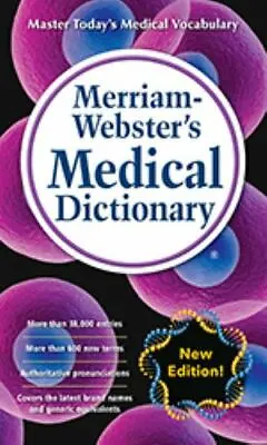 Merriam-Webster's Medical Dictionary By Merriam-Webster • $4.78