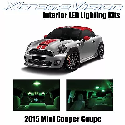 XtremeVision Interior LED For Mini Cooper Coupe 2015+ (11 PCS) Green • $11.99