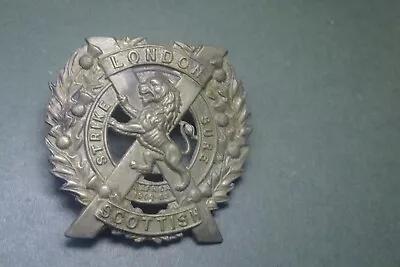 Cap Badge. 14th County Of London Batt ( London Scottish ) • £10