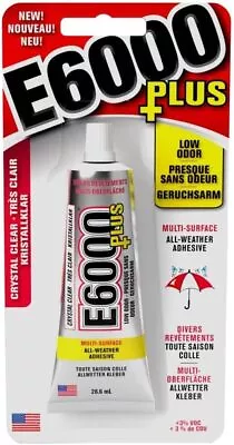 Eclectic Products Inc. E6000 Plus Multi-Purpose Clear Glue Waterproof 26.6ml  • £10.99