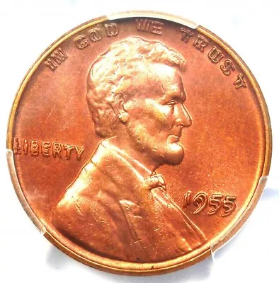 1955 Doubled Die Obverse Lincoln Cent 1C DDO - PCGS Uncirculated Detail (UNC MS) • $3073.25