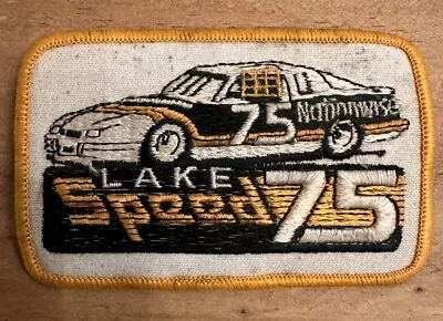 Vintage Lake Speed Patch Nationwise #75 Car Nascar Racing • $5