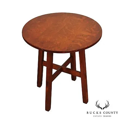 $1695 • Buy Stickley Brothers Antique Mission Oak Round Lamp Table