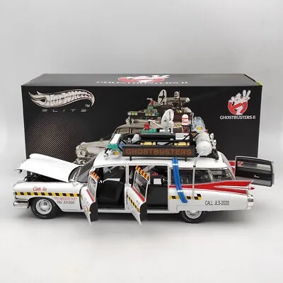 1/18 HOT WHEELS Cadillac Ghostbusters II ECTO 1A Elite X5470 Diecast Model Car • $299.07