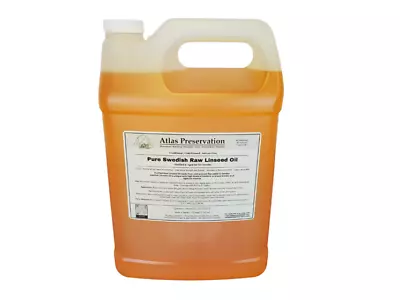 $58.50 • Buy Pure Swedish Raw Linseed Oil - 1 Gallon