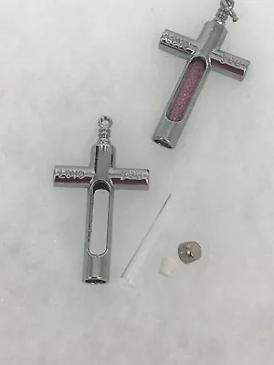 New! Cross Fillable Tube Bottle Vial Pendant Locket Charm - Usa • $10.50